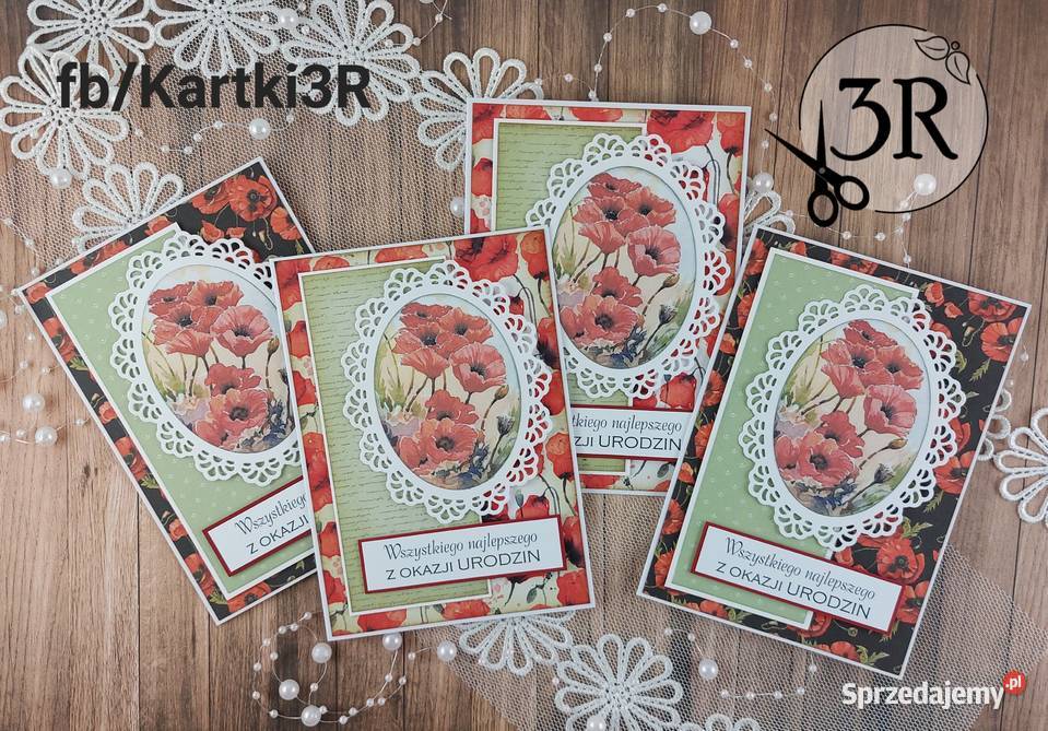 Kwiatowej kartki urodzinoweróżne wzory Zbójno