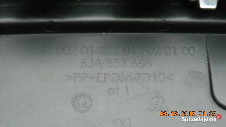 Skoda Rapid Atrapa 2 części blacharskie