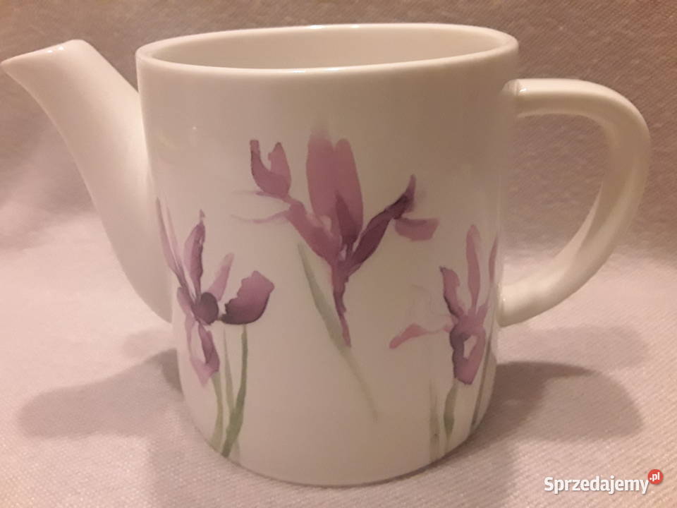 Dekoracja dzban dzbanek irysy kwiaty wiosna Zamość