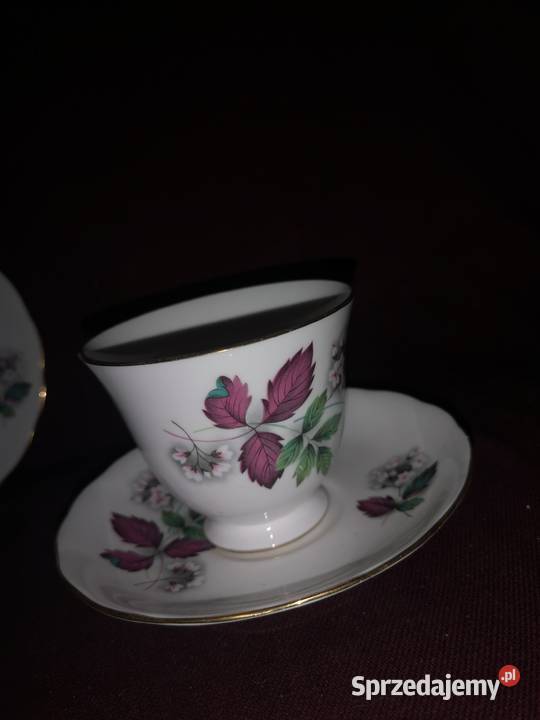 Filiżanka z talerzykiem deserowym Crown Royal Gdańsk sprzedam