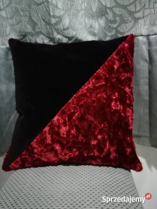 Poszewka welurowa bawełniana aksamitna wielkopolskie Koło