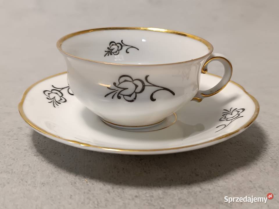 Ohme Filiżanka kolekcjonerski Duet Biała zachodniopomorskie Dobrzany