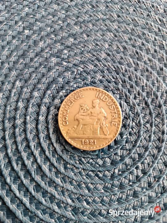 Moneta 2 Franki Bon Pour 1921 Skierniewice