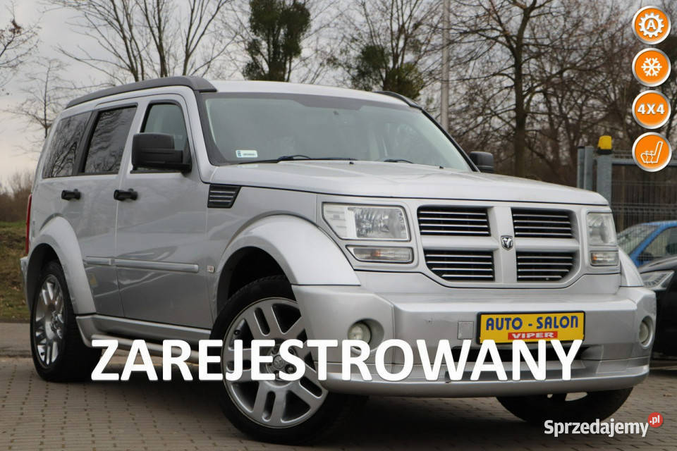 Dodge Nitro SKÓRA klima automat 4x4 hak srebrny