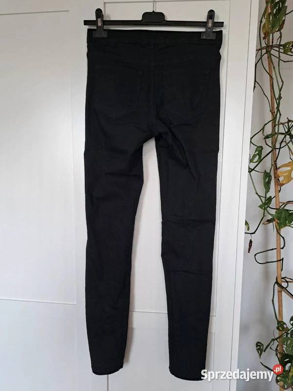 czarne rurki HM uniwersalny styl 34 Trąbki Wielkie