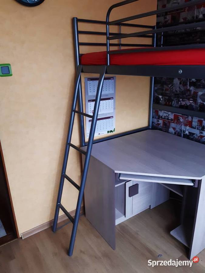 Rama łóżka na antresoli IKEA Materac Łóżka Kania