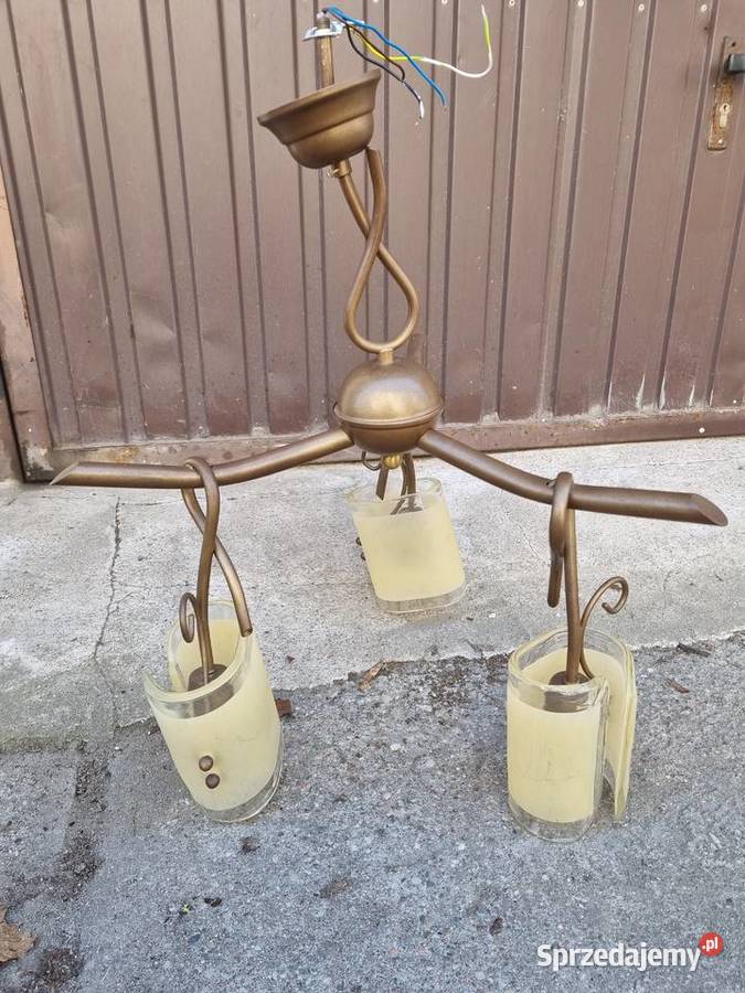Żyrandol retro 3ramienny vintage 145 sprzedam