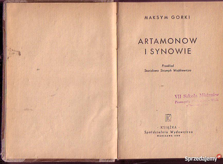 5660 ARTAMONOW I SYNOWIE MAKSYM GORKI