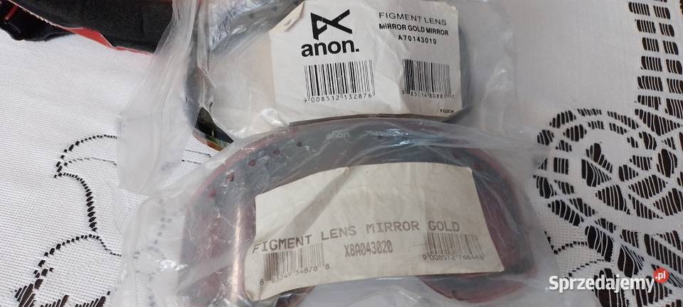 Gogle narciarskie i 6 szkieł Anon Zealoptics Wieliczka sprzedam