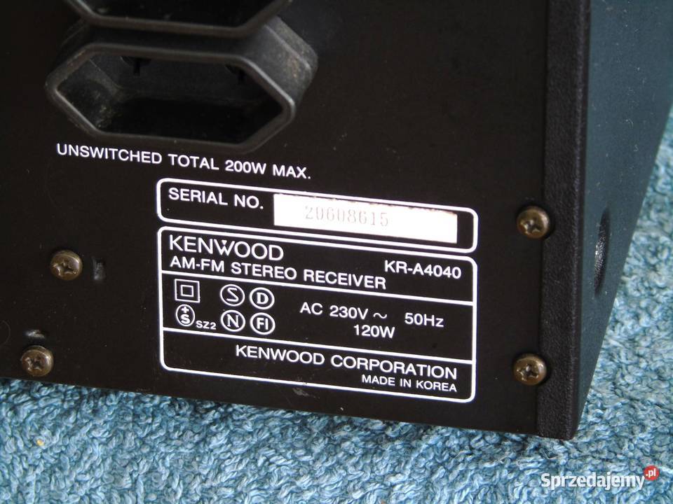 Wzmacniacz z radiem Kenwood KRA4040 sprawny i podkarpackie Jasło