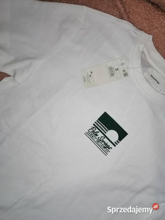 Reserved Strukturalna Koszulka bluzka tshirt zielony Leszno