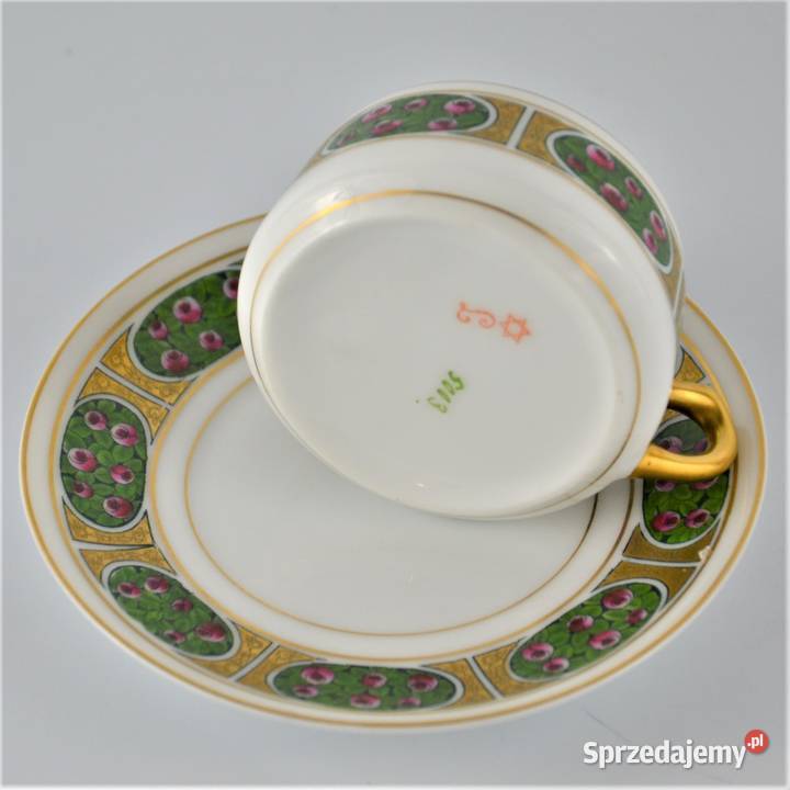 Secesyjna filiżanka mocca Lettin Baensch Warszawa