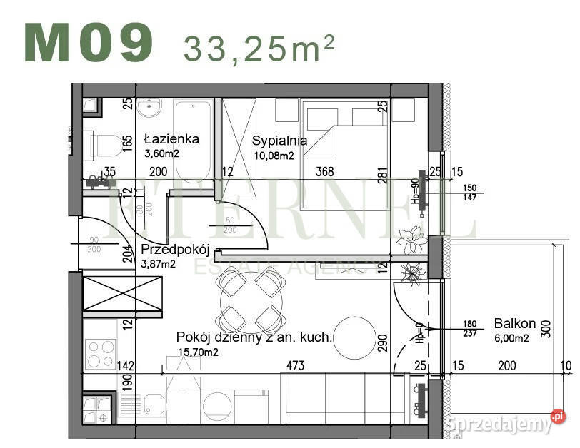 Kompaktowe mieszkanie 2pokojowe Czyżyny Kraków