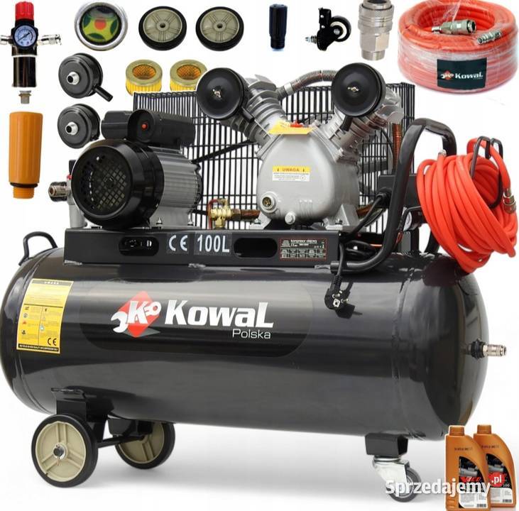 Kompresor 2 tłokowy 100L 12 bar 500Lmin sprzedam