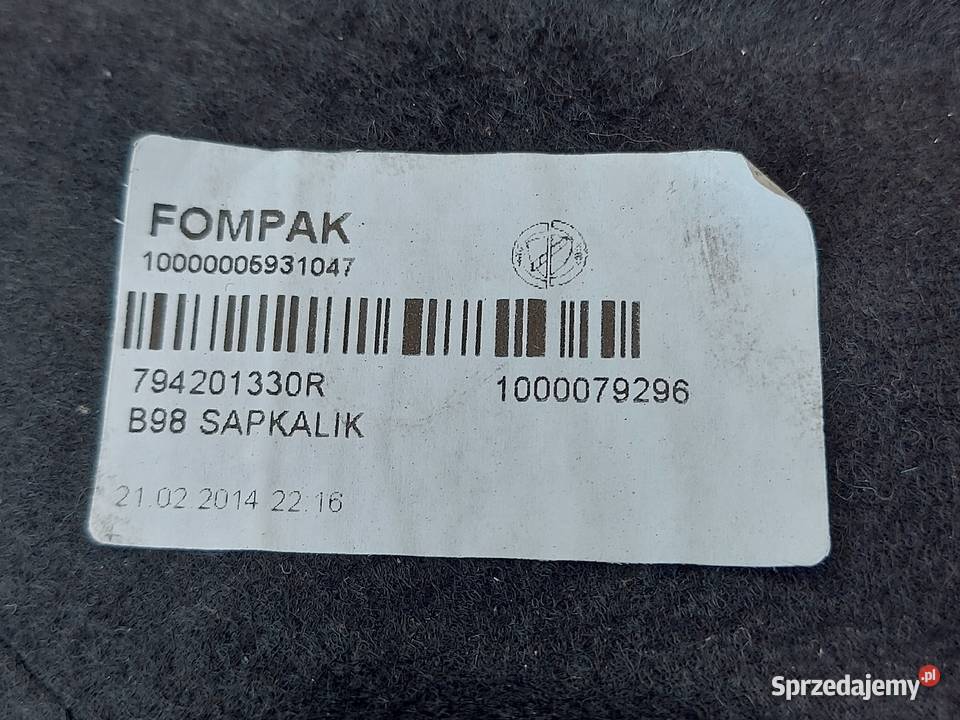 RENAULT CLIO IV półka bagażnika 794201330R Kielce