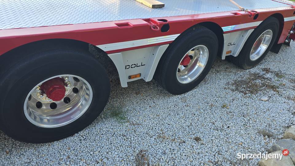 DOLL 3osie skretne niskopodwozie laweta naczepa Rok produkcji 2014 mazowieckie Galomin sprzedam