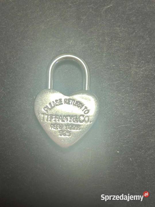 Srebrna zawieszkawisiorek w kształcie kłódki Sosnowiec