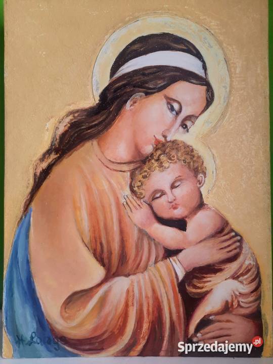 Obrazki religijne 30 x 40 Hieronim Lange Antyki, Sztuka, Kolekcje wielkopolskie Poznań