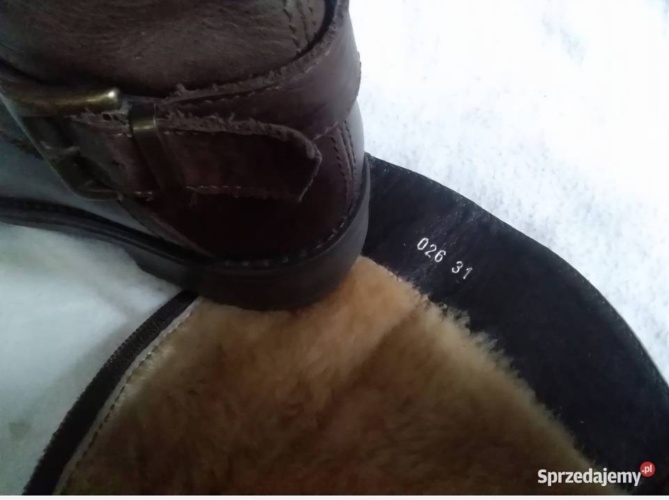 Eleganckie ocieplane kozaki dziewczęce r31 Kraków sprzedam