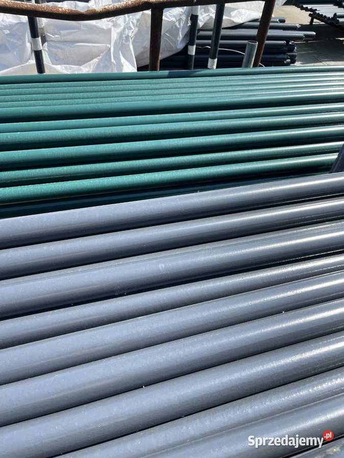 Grube słupki ogrodzeniowe fi 42x26 PCV H280 Dom i Ogród Szczecin sprzedam