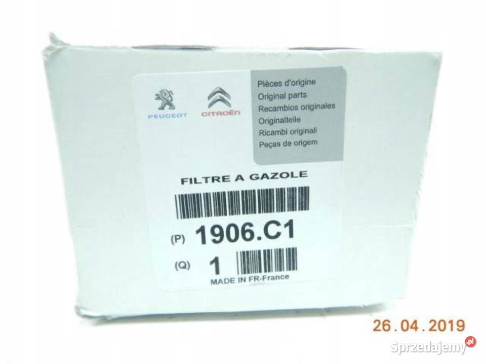 FILTR PALIWA PEUGEOT 205 I II 306 9402 405 19 Motoryzacja