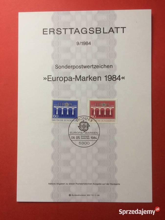 557 Niemiecki Specjalny Znaczek Pocztowy zachodniopomorskie