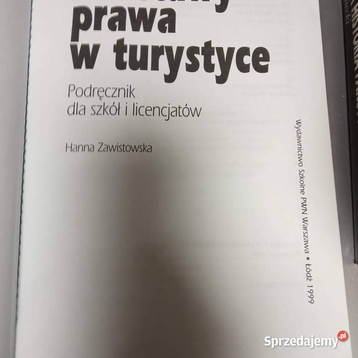Podstawy prawa w turystyce antykwariat Warszawa