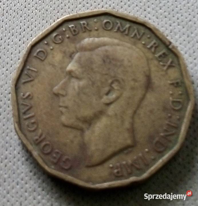WIELKA BRYTANIATHREE 1943 r PENCE Legionowo