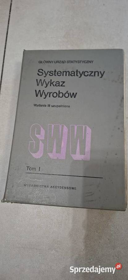 Systematyczny Wykaz Wyrobów Tom I GUS wyd III Łęczyca sprzedam