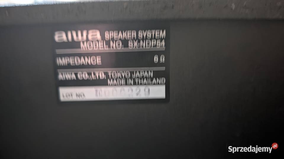 Kolumny głośnikowe AIWA SXNDP54 2drożne Osiek