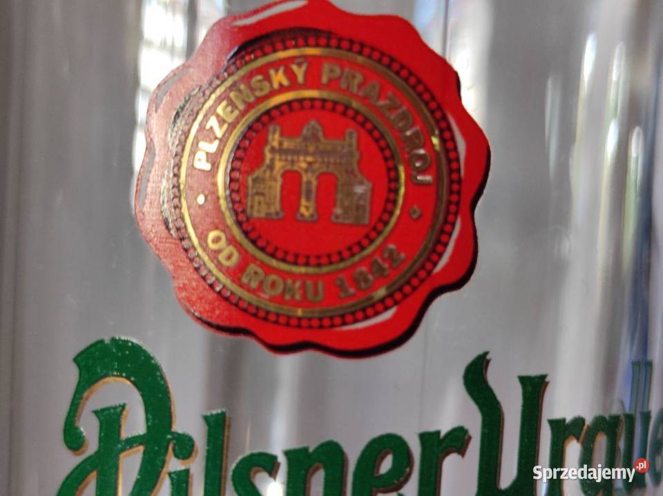 szklanka kufel do piwa Pilsner Urquell prosty z świętokrzyskie Kielce