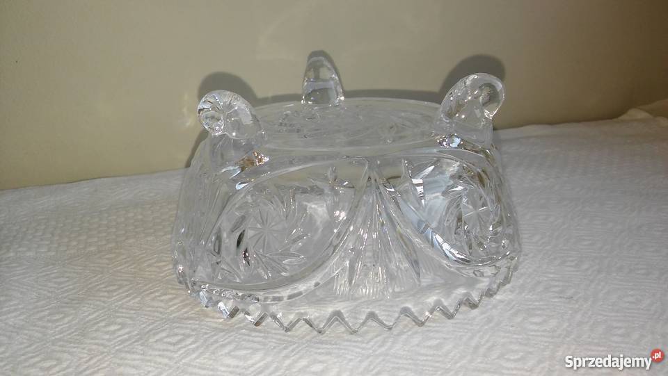 kryształowe szkło miseczka kryształ na łakocie
