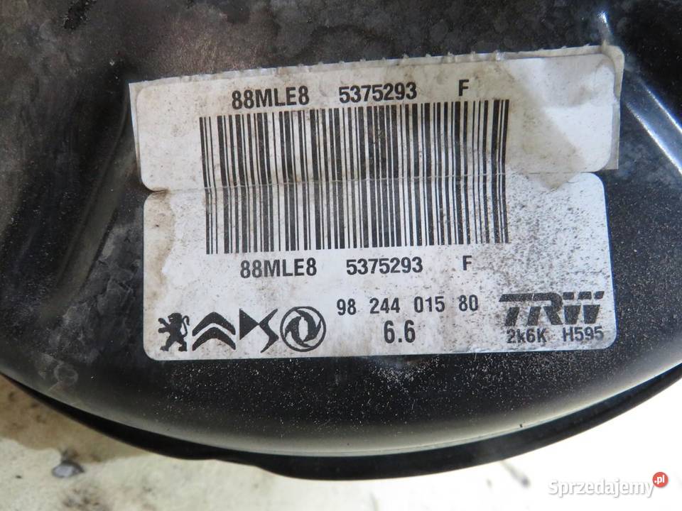 SERWO HAMULCOWE OPEL CORSA F 12 VTI 9824401580 osobowe