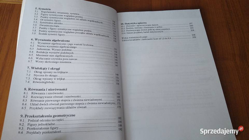 Błękitna Matematyka podręcznik klasy 1 gimnazjum ISBN 8371941072 Gdańsk