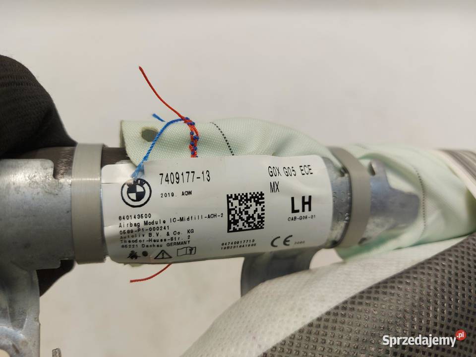 BMW G05 X5 30d 2019r KURTYNA AIRBAG LEWA 7409178