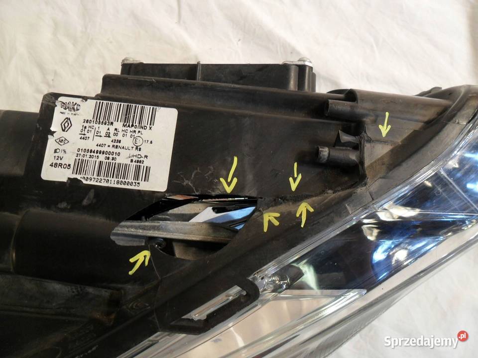 REFLEKTOR PRZÓD STRONA PRAWA RENAULT CLIO IV osobowe Nowy Tomyśl
