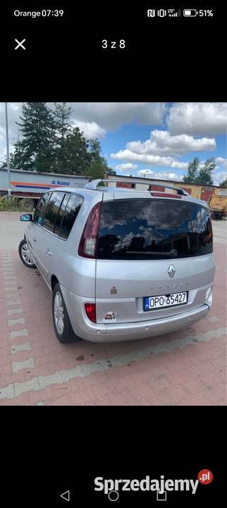Renault Espace 20 dCi srebrny Namysłów