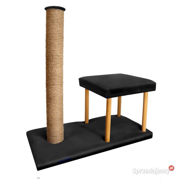 WYSOKI drapak kota w nowoczesnym stylu czarny