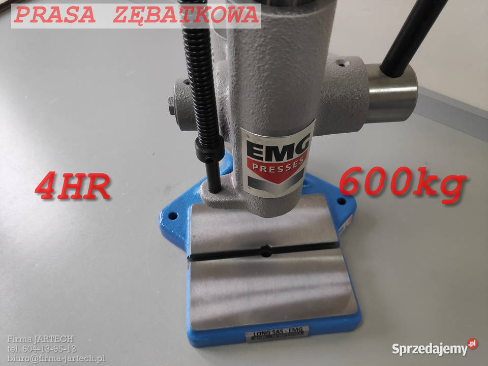Prasa ręczna zębatkowa 4HR 600 EMG Produkcja Radomsko