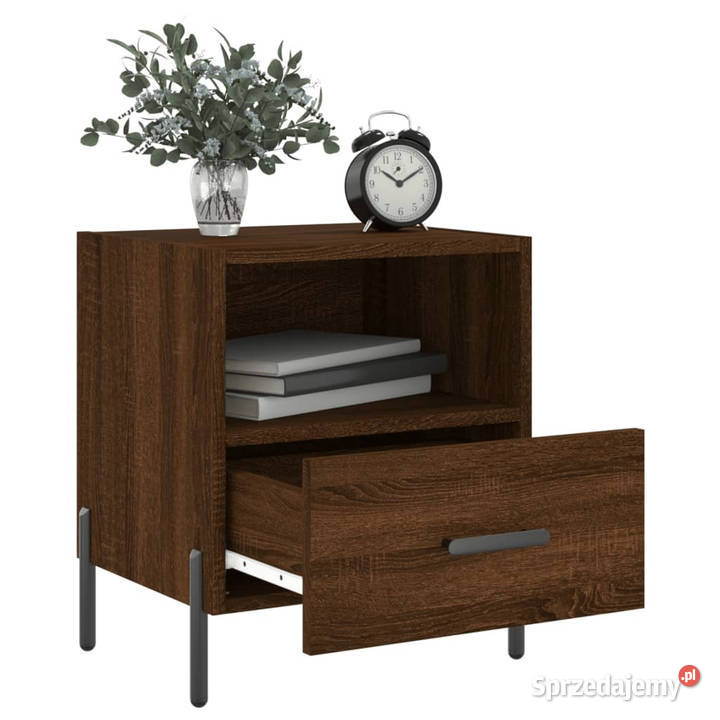 Szafki nocne 2 brązowy dąb 40x35x475 WM827467 Warszawa