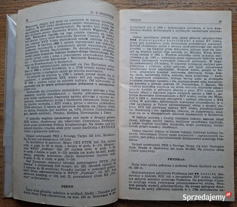 Szlaki Pienin Z Kresek Rok wydania 1980 Kraków