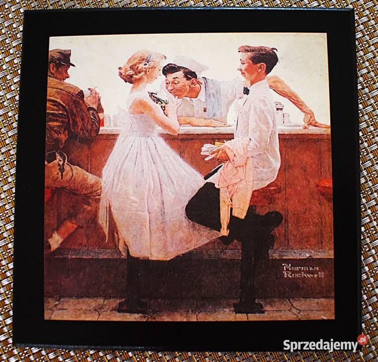 balu Norman Rockwell 1951 USA mała reprodukcja Obrazki i obrazy Chełmno sprzedam