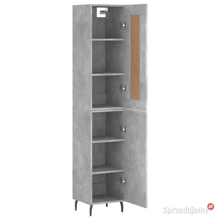 Wysoka szafka szarość betonu 345x34x180 mazowieckie Warszawa sprzedam