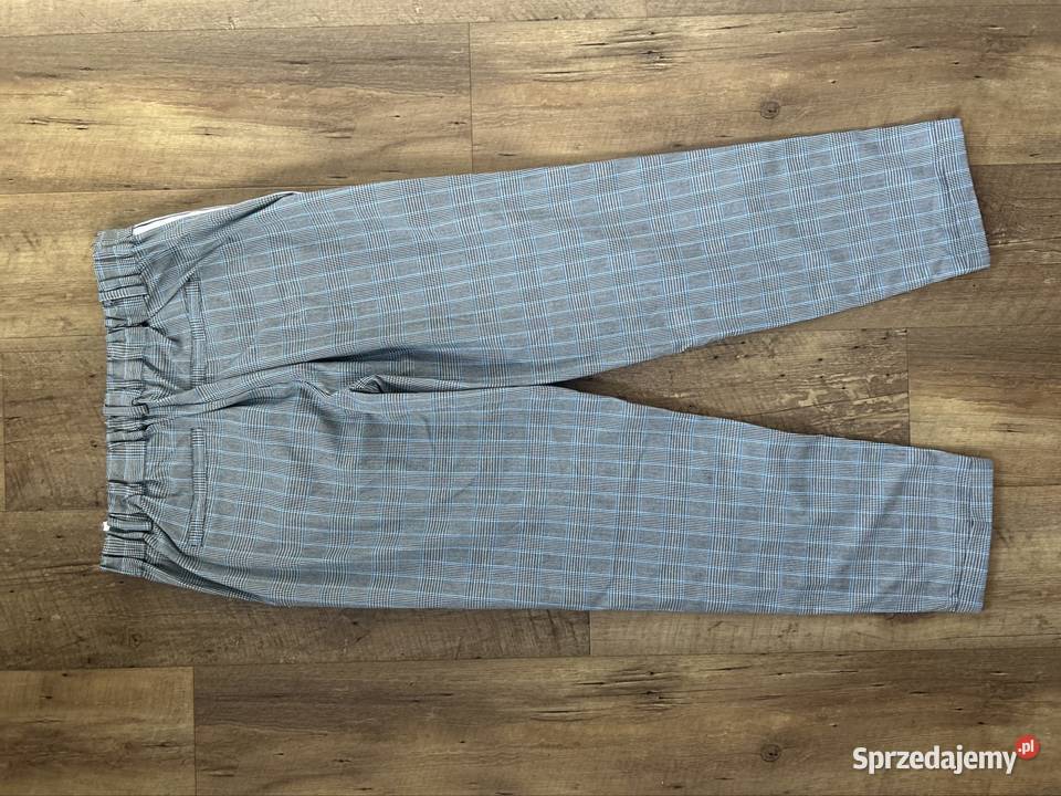 Spodnie z lampasami XL spodnie w kratkę mazowieckie