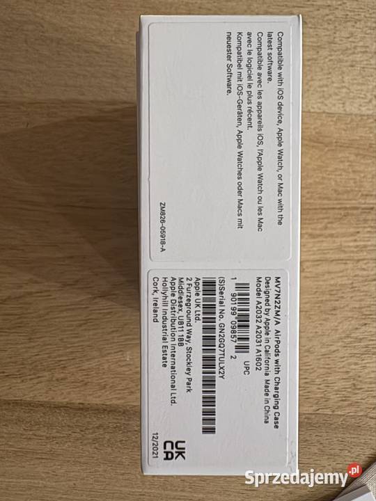 Apple AirPods 2 generacji z etui ładującym wielkopolskie Wilczyn sprzedam