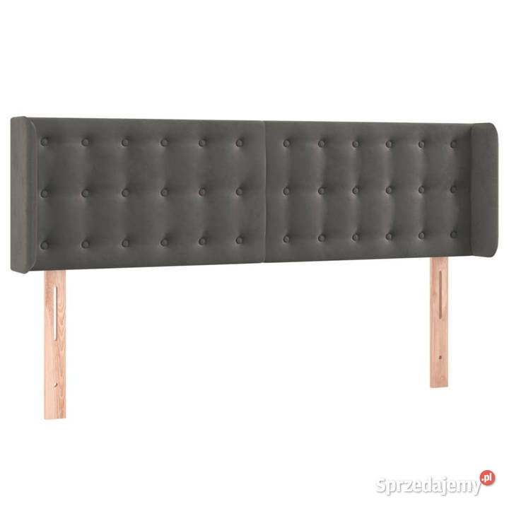 Zagłówek do łóżka z LED ciemnoszary 147x16x7888 mazowieckie Warszawa sprzedam