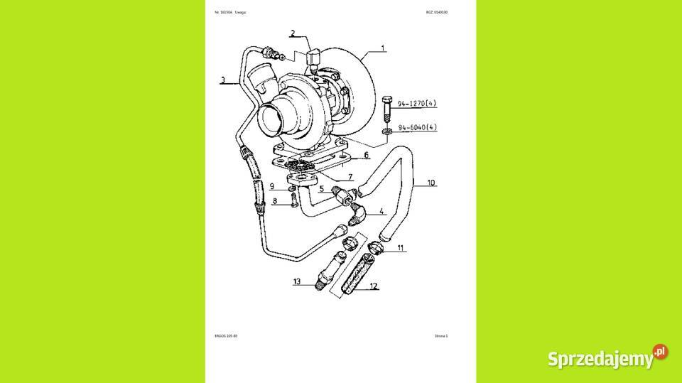 CLAAS ERGOS 10585 katalog części w języku Gdańsk sprzedam