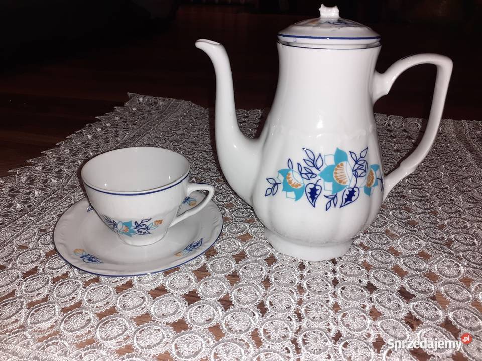 Dzbanuszek i filiżanka ze spodkiem Bogucice Sosnowiec
