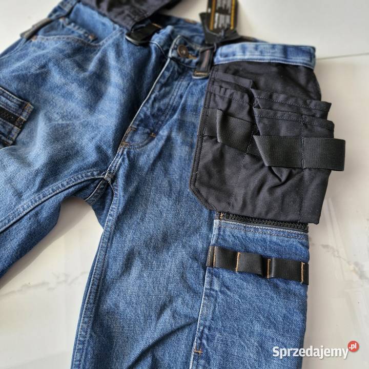Krótkie spodenki robocze jeans rozmiar C56 niebieski łódzkie