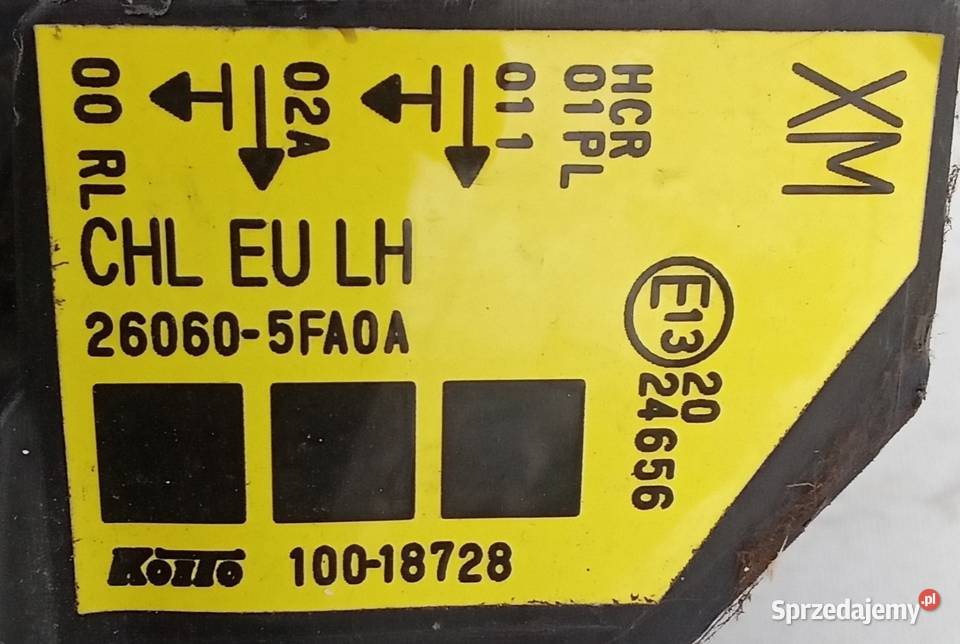 Nissan Micra K14 Led reflektor lampa lewy przód Lampy przednie wielkopolskie Przeźmierowo